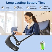 Bluetooth headset Callez CVC8.0 s duálnym mikrofónom, bezdrôtové slúchadlo kompatibilné s iPhone a Android mobilnými telefónmi 6