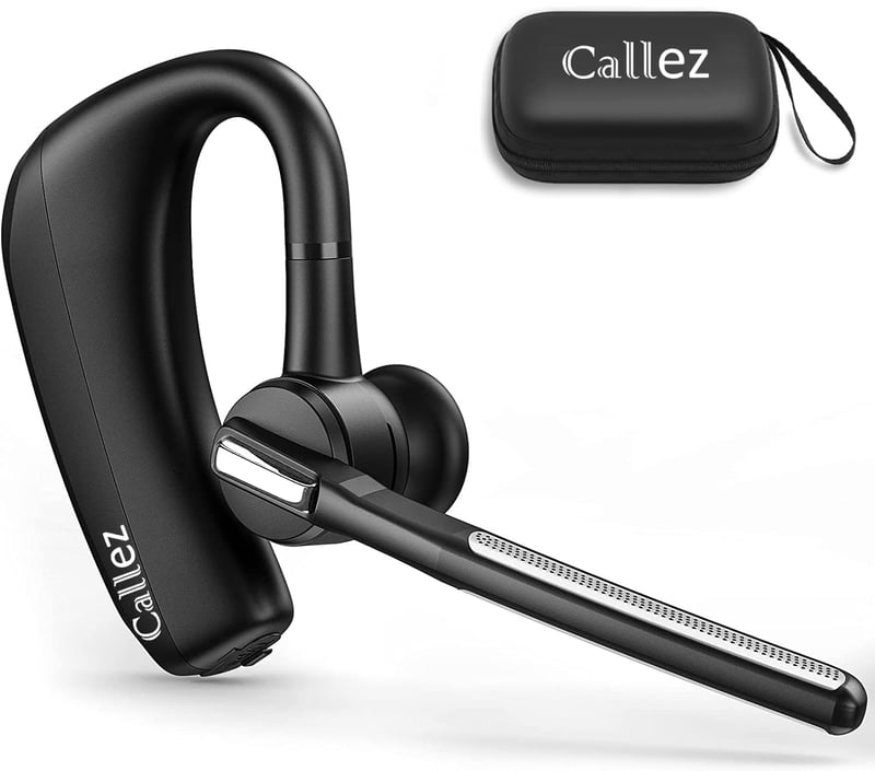 Bluetooth headset Callez CVC8.0 s duálnym mikrofónom, bezdrôtové slúchadlo kompatibilné s iPhone a Android mobilnými telefónmi