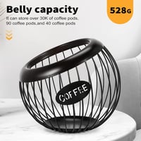 Callstick Kávékapszula és Espresso Tárolópolc Fém Kosárral 3