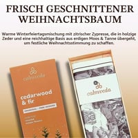 Bețișoare parfumate Calmveda cu aromă de cedru pentru Crăciun – 80 bucăți, fără cărbune, din flori reciclate, cu note de chiparos, lemnoase și de mușchi 2