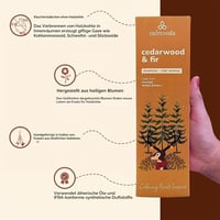 Bețișoare parfumate Calmveda cu aromă de cedru pentru Crăciun – 80 bucăți, fără cărbune, din flori reciclate, cu note de chiparos, lemnoase și de mușchi 3
