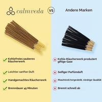 Bețișoare parfumate Calmveda cu aromă de cedru pentru Crăciun – 80 bucăți, fără cărbune, din flori reciclate, cu note de chiparos, lemnoase și de mușchi 4