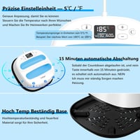 Calogy Hőprés Gép 25,4x25,4 cm - 1300W Pólónyomtató 210°C Gyors Felfűtéssel és Időzítővel - Ruhák, Táskák, HTV Vinyl Nyomtatáshoz 5