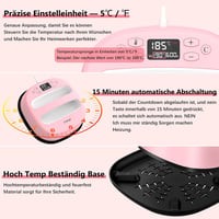 Calogy Hőprés Gép 25,4x25,4 cm - 1300W Pólónyomtató Készülék 210°C Gyors Felfűtéssel, Időzítővel - Ruhákhoz, Táskákhoz, HTV Vinyl Szublimáci 6