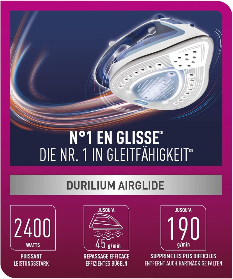 Calor Easygliss Plus FV5715C0 2400W gőzvasaló 45g/perc gőzöléssel
