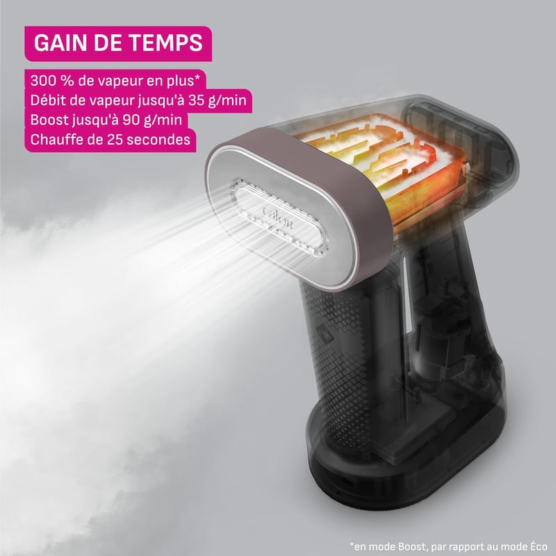 Calor Pure Force 2in1 gőzölő és vasaló függőleges vízszintes használattal 1800W