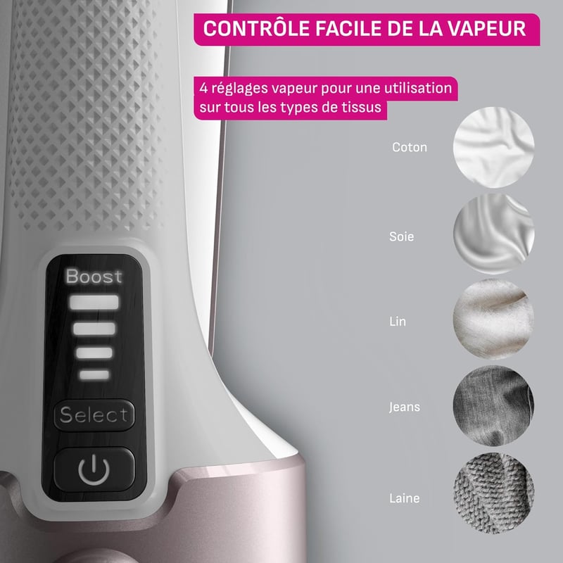 Calor Pure Force 2in1 gőzölő és vasaló függőleges vízszintes használattal 1800W