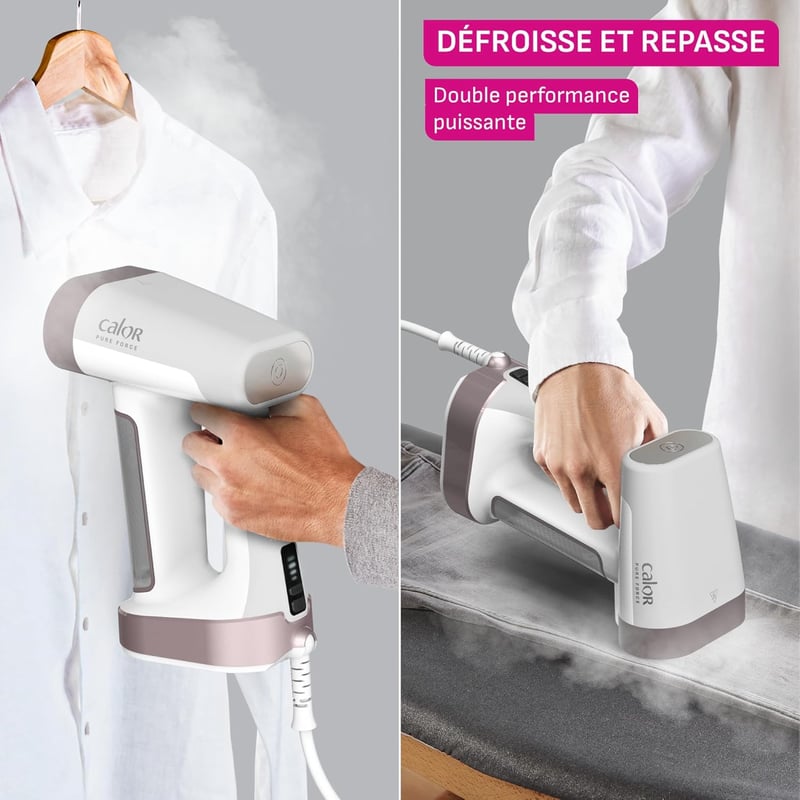 Calor Pure Force 2in1 gőzölő és vasaló függőleges vízszintes használattal 1800W