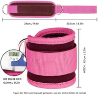 Set de chingi pentru gleznă CAM2 cu carabinieră, pentru extensii la cabluri, antrenament fitness 5