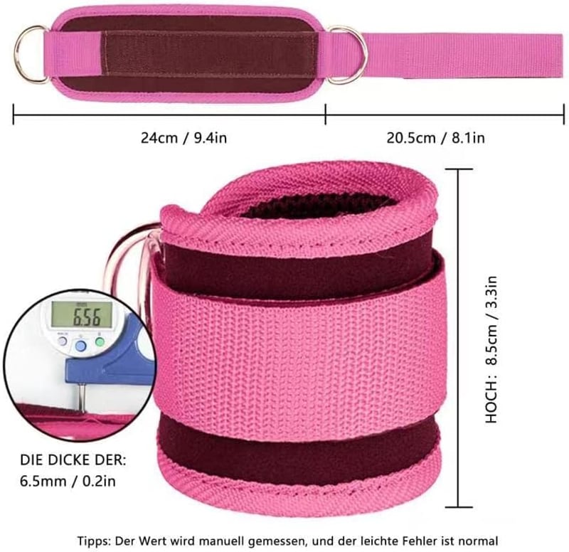 Set de chingi pentru gleznă CAM2 cu carabinieră, pentru extensii la cabluri, antrenament fitness