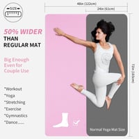 Saltea de fitness CAMBIVO XXL 183x122 cm, saltea de yoga din TPE, antiderapantă pentru antrenament 2