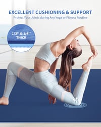 CAMBIVO XXL Fitness Mat 183x122cm TPE Yoga Sportszőnyeg Csúszásmentes 6