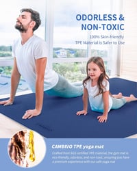 CAMBIVO XXL Fitness Mat 183x122cm TPE Yoga Sportszőnyeg Csúszásmentes 4
