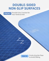 CAMBIVO XXL Fitness Mat 183x122cm TPE Yoga Sportszőnyeg Csúszásmentes 3