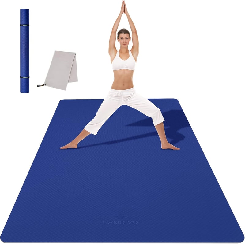 CAMBIVO XXL Fitness Mat 183x122cm TPE Yoga Sportszőnyeg Csúszásmentes