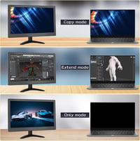CAMECHO hordozható CCTV monitor, Full HD 1080P, HDMI/VGA/AV/BNC - 11,6" 4