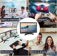 CAMECHO 13.3" Hordozható Monitor Full HD 1920x1080 HDMI VGA AV BNC Csatlakozó 5