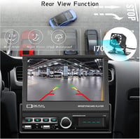 CAMECHO 1DIN Bluetooth autórádió 7" érintőképernyővel USB/AUX/FM/TF/Mirror Link 4