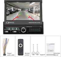 CAMECHO 1DIN Bluetooth autórádió 7" érintőképernyővel USB/AUX/FM/TF/Mirror Link 6