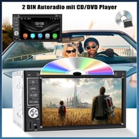 CAMECHO 2 DIN autórádió CD DVD MP5 6.2 hüvelykes érintőképernyő CarPlay Android Bluetooth Mirror Link kormányvezérléssel tolatókamera FM rád 3
