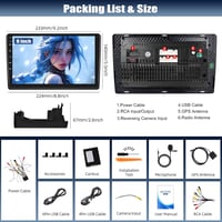 CAMECHO Android 13 8Core 4+64GB 9 hüvelykes Dupla DIN autórádió Fiat Ducato 3 Boxer 2 Jumper 2 Bluetooth 5.0 CarPlay Navi 9