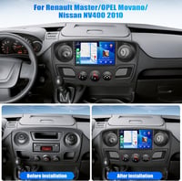CAMECHO Android 13 autórádió Renault Master / Opel Movano B / Nissan NV400 - 10", 4GB+64GB 2