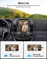 CAMECHO Android 13 Autórádió 9.7" Ford Ranger PX 2011-2015 GPS Navigáció Bluetooth 7