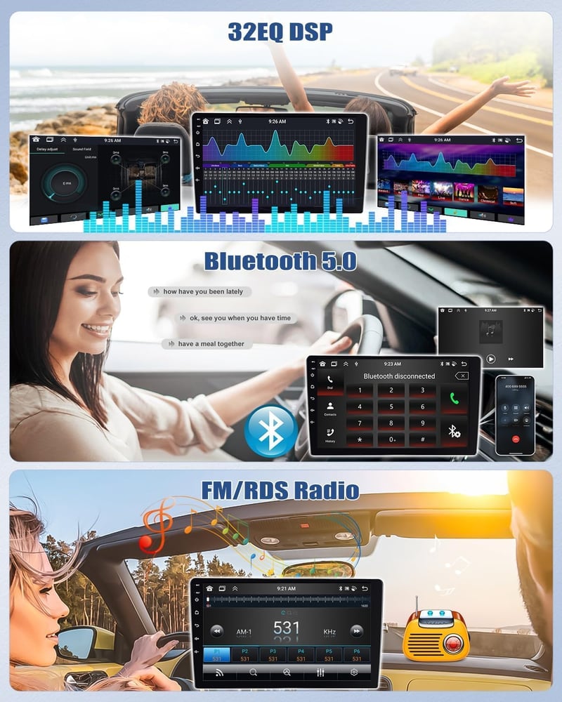 CAMECHO Android 13 Autórádió Audi TT 8J 2008-2014 9" Kijelző Navi CarPlay DSP