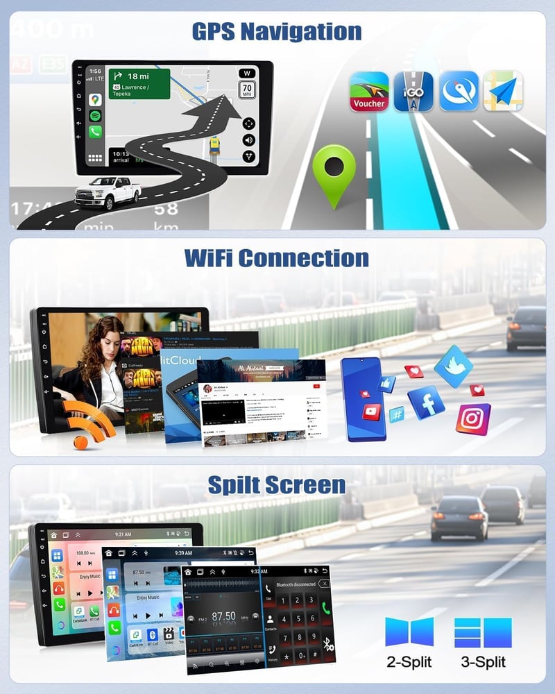 CAMECHO Android 13 Autórádió Audi TT 8J 2008-2014 9" Kijelző Navi CarPlay DSP