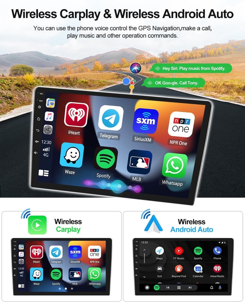 CAMECHO Android 13 Autórádió Mazda 3 2009-2013 Navigáció CarPlay 9" Képernyő Bluetooth