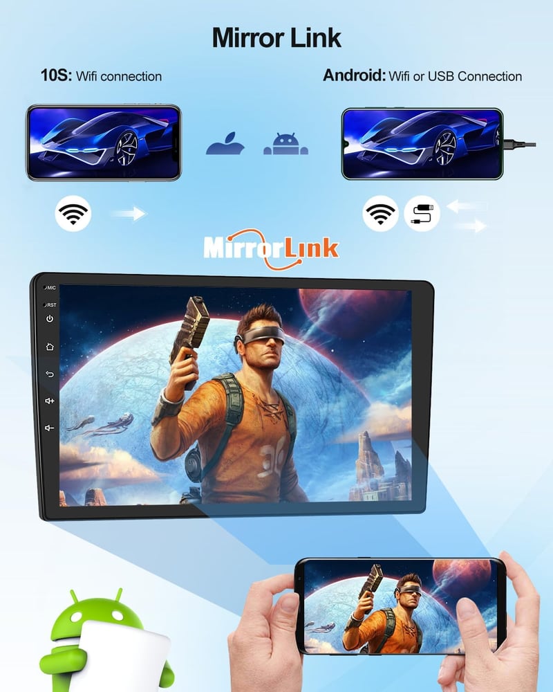 CAMECHO Android 13 Autórádió Mazda 3 2009-2013 Navigáció CarPlay 9" Képernyő Bluetooth