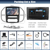 CAMECHO Android 13 Autórádió Mercedes Vito W447 2014-2020 CarPlay 10" Képernyő GPS Bluetooth 3