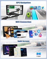 CAMECHO Android 13 Autórádió Mercedes Vito W447 2014-2020 CarPlay 10" Képernyő GPS Bluetooth 6