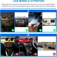CAMECHO Android 13 Autórádió Opel Corsa/Adam 9" Kijelző Navi CarPlay DSP Bluetooth 2