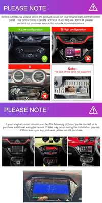 CAMECHO Android 13 Autórádió Opel Corsa/Adam 9" Kijelző Navi CarPlay DSP Bluetooth 3