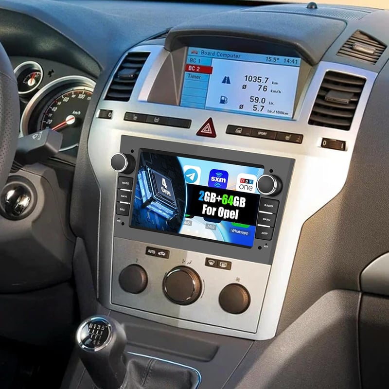 CAMECHO Android 13 Autórádió Opel Corsa/Astra/Zafira/Meriva CarPlay GPS WiFi
