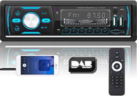 Autorádio CAMECHO DAB+ Bluetooth, FM/AM/RDS, 4x50W, 2 USB, SD - čierne 2