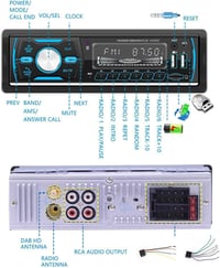 CAMECHO DAB+ Autórádió Bluetooth MP3 Lejátszó 4x50W USB SD Kártya Távirányítóval 6