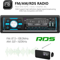 CAMECHO DAB+ Autórádió Bluetooth MP3 Lejátszó 4x50W USB SD Kártya Távirányítóval 4