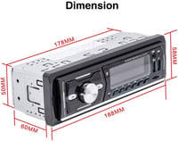 CAMECHO DAB+ Autórádió Bluetooth MP3 Lejátszó 4x50W USB SD Kártya Távirányítóval 2