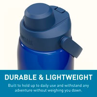 Cyklistická fľaša CamelBak Thrive Chug, 1 liter, oxfordská modrá, nepriepustná, s mäkkým náustkom – použitá (stav: pozri 2. obrázok) 6
