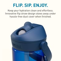 Športová fľaša CamelBak Thrive Flip Straw 20 oz – ventil On-the-Go Flow – protiprachový uzáver – otočná rukoväť – na turistiku a cestovanie autom – Oxford blue 5