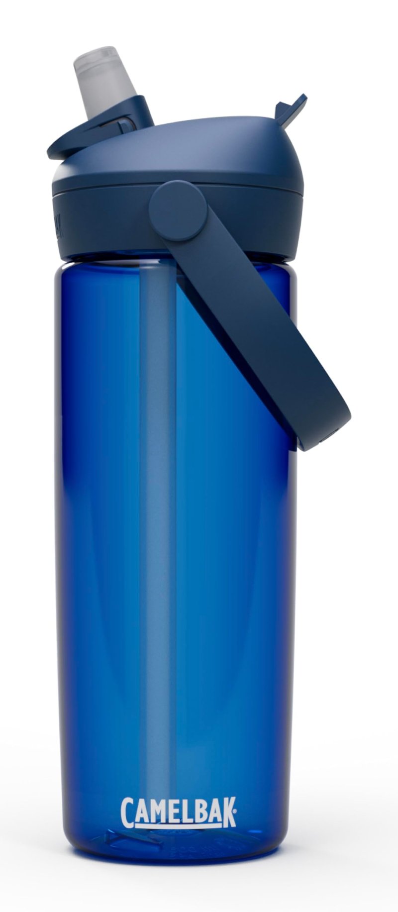 Športová fľaša CamelBak Thrive Flip Straw 20 oz – ventil On-the-Go Flow – protiprachový uzáver – otočná rukoväť – na turistiku a cestovanie autom – Oxford blue