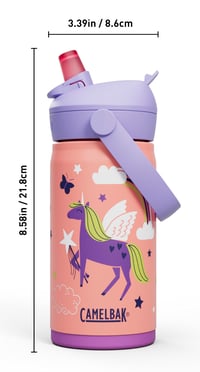 Detská športová fľaša CamelBak Thrive FS Kids VSS – Vákuovo izolovaná nehrdzavejúca oceľ – Odolná voči vytečeniu – 355 ml (12 oz) – Magic Uniforms 4