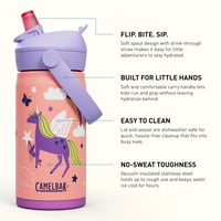 Detská športová fľaša CamelBak Thrive FS Kids VSS – Vákuovo izolovaná nehrdzavejúca oceľ – Odolná voči vytečeniu – 355 ml (12 oz) – Magic Uniforms 3
