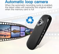 CAMMHD 1080P Testkamera 32GB Memóriával Hordozható Bodycam Mozgásérzékelő Vízálló Fém Ház 3-7 Óra Felvétel 7