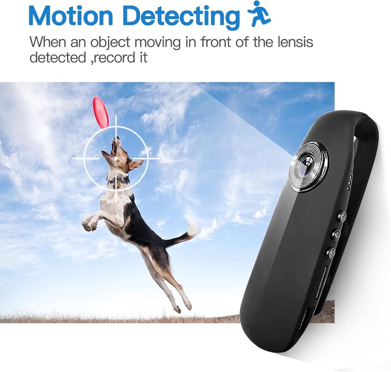 CAMMHD 1080P Testkamera 32GB Memóriával Hordozható Bodycam Mozgásérzékelő Vízálló Fém Ház 3-7 Óra Felvétel