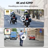 CAMMHD F6-64GB 4K Testkamera, 12-14 Órás Üzemidő, Éjjellátó Funkcióval, Vízálló Testkamera Hang- és Videórögzítéssel, Rendvédelmi Használatr 2