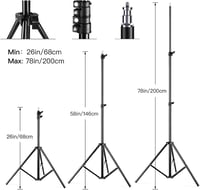 Camnoon Softbox Szett 85W LED Stúdió Világítás 3000-6000K Színhőmérséklet 50x70cm Távvezérlő Állvány Táska Fotózás 4