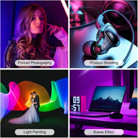 CAMOLO RGB LED Videó Fény 30 cm, Kézi Fotó Világítás 5200mAh Akkuval, 1200 Lumen, 21 Effekt, TikTok Tartalom Készítéshez 7